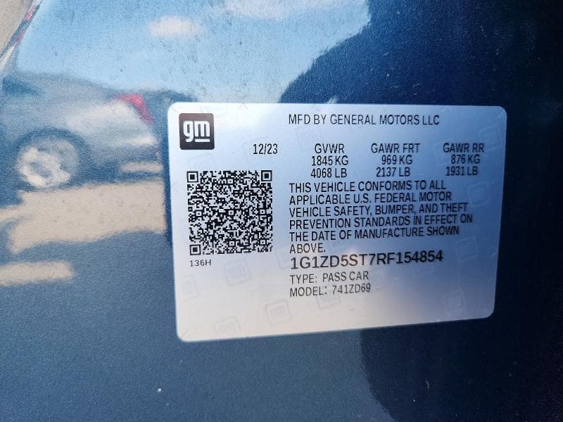 2024 CHEVROLET MALIBU LT 12