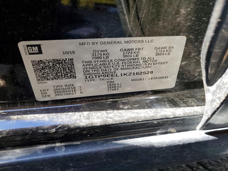 2019 GMC SIERRA K1500 AT4 K1500 AT4 14
