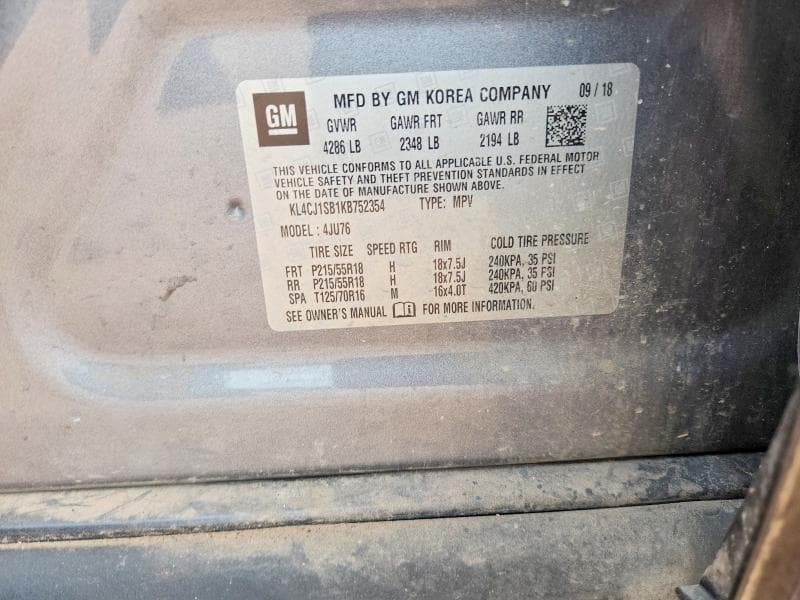 2019 BUICK ENCORE SPORT TOURING 13