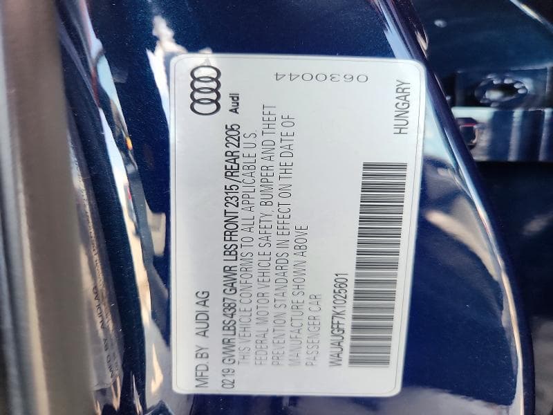 2019 AUDI A3 PREMIUM PREMIUM 13