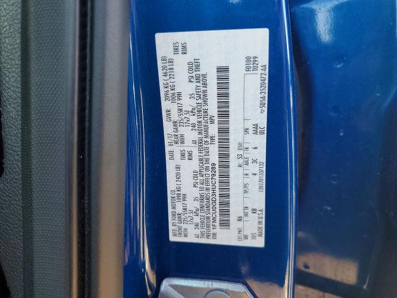2017 FORD ESCAPE SE 13