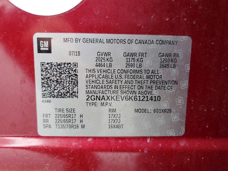 2019 CHEVROLET EQUINOX LT 13