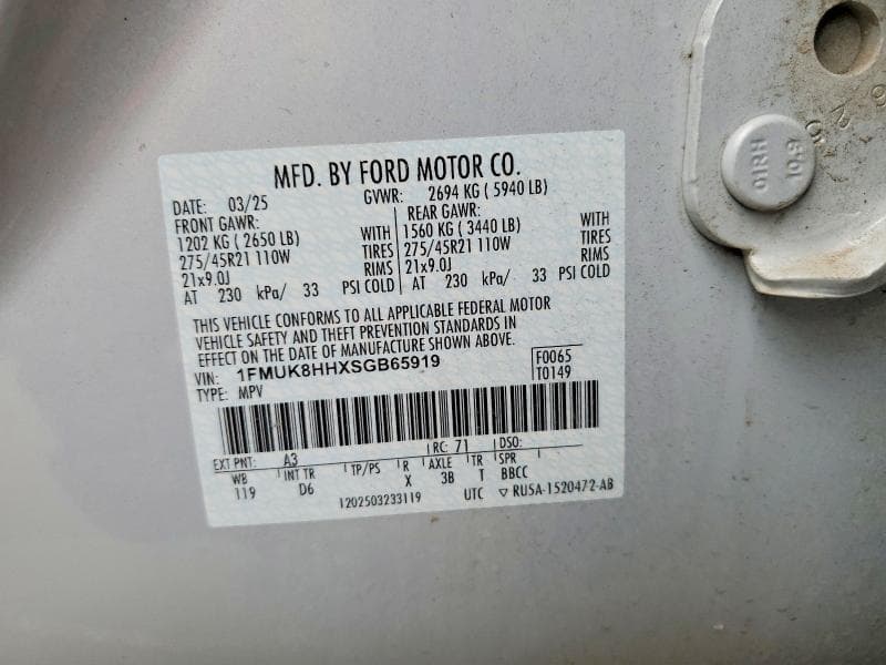 2025 FORD EXPLORER PLATINUM 14