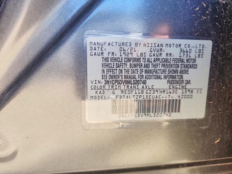 2021 NISSAN KICKS SR SR 12