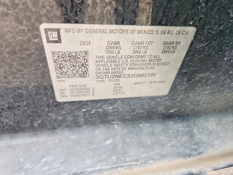 2018 GMC SIERRA K1500 SLT 12