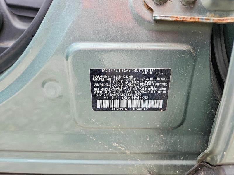 2017 SUBARU FORESTER 2.5I 13