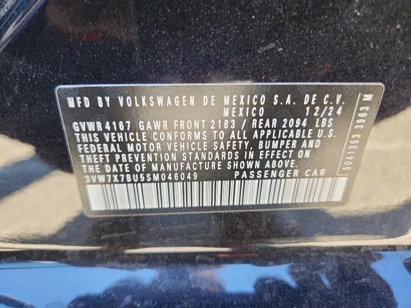 2025 VOLKSWAGEN JETTA SE 12