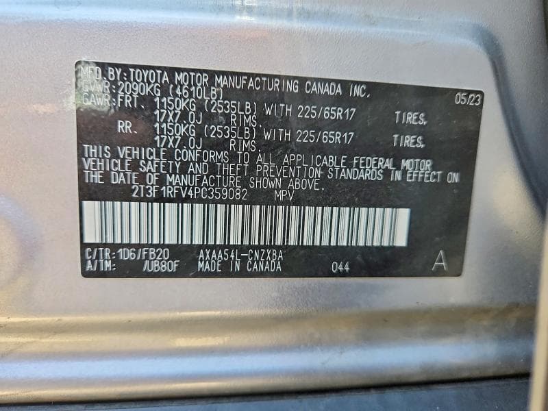 2023 TOYOTA RAV4 LE LE 12