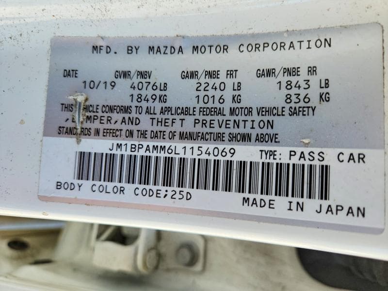 2020 MAZDA 3 PREFERRED 12