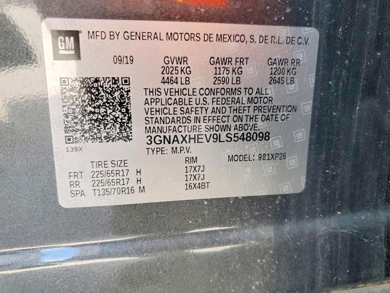 2020 CHEVROLET EQUINOX LS LS 13