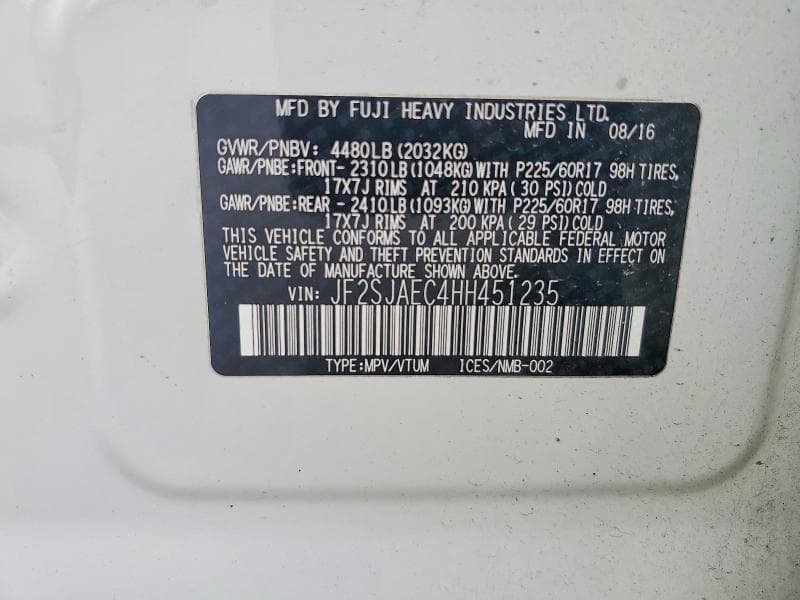 2017 SUBARU FORESTER 2.5I PREMIUM 13