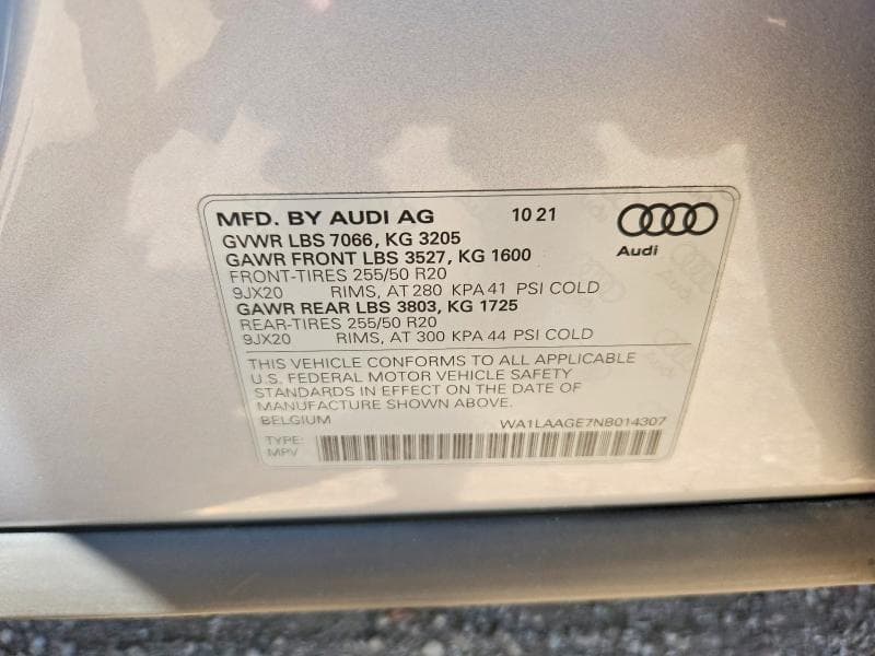 2022 AUDI E-TRON PREMIUM PLUS 12
