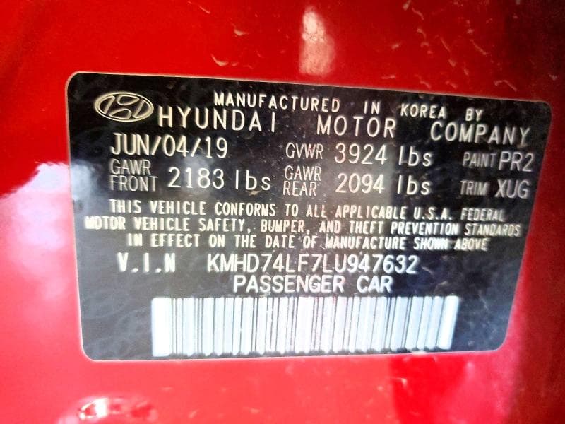 2020 HYUNDAI ELANTRA SE SE 12