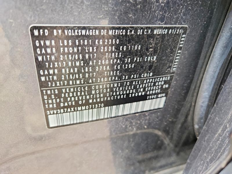 2021 VOLKSWAGEN TIGUAN SE SE 13