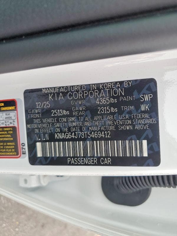 2026 KIA K5 GT LINE 12