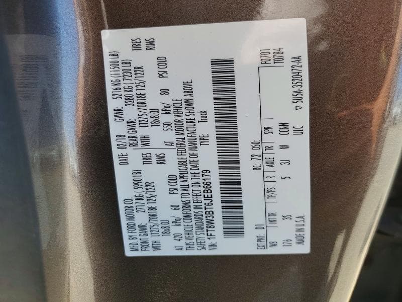 2018 FORD F350 SUPER DUTY 13