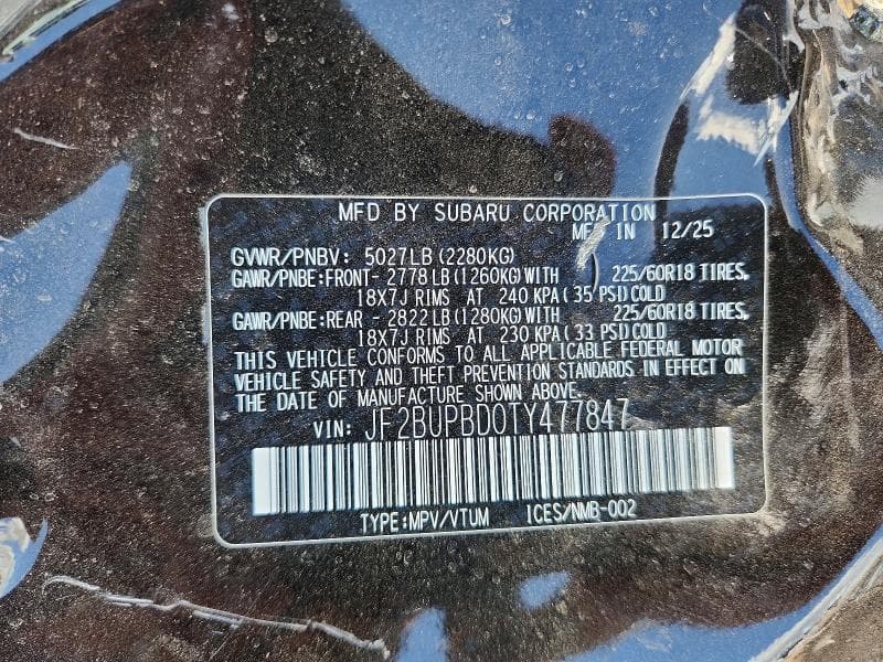 2026 SUBARU OUTBACK PREMIUM 13