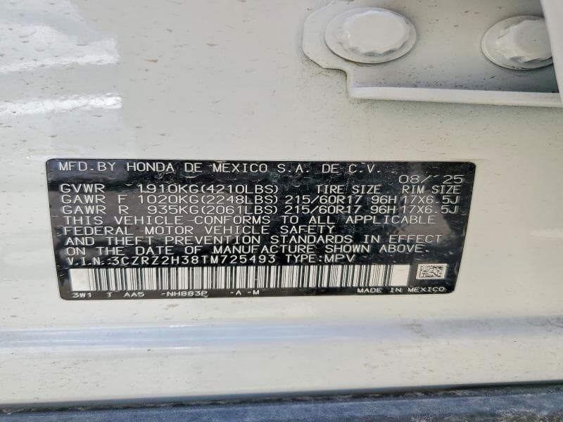 2026 HONDA HR-V LX LX 13