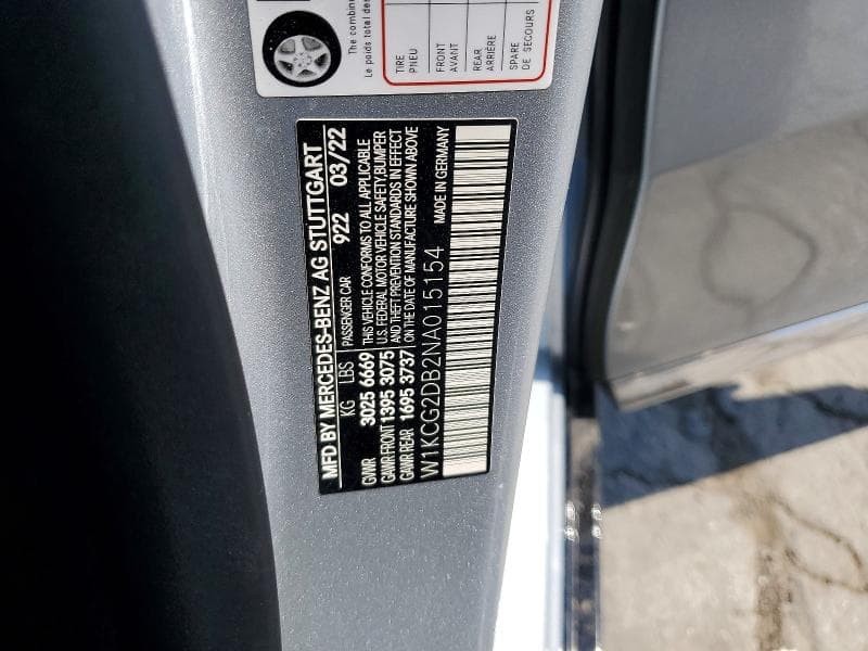 2022 MERCEDES-BENZ EQS SEDAN 450+ 12