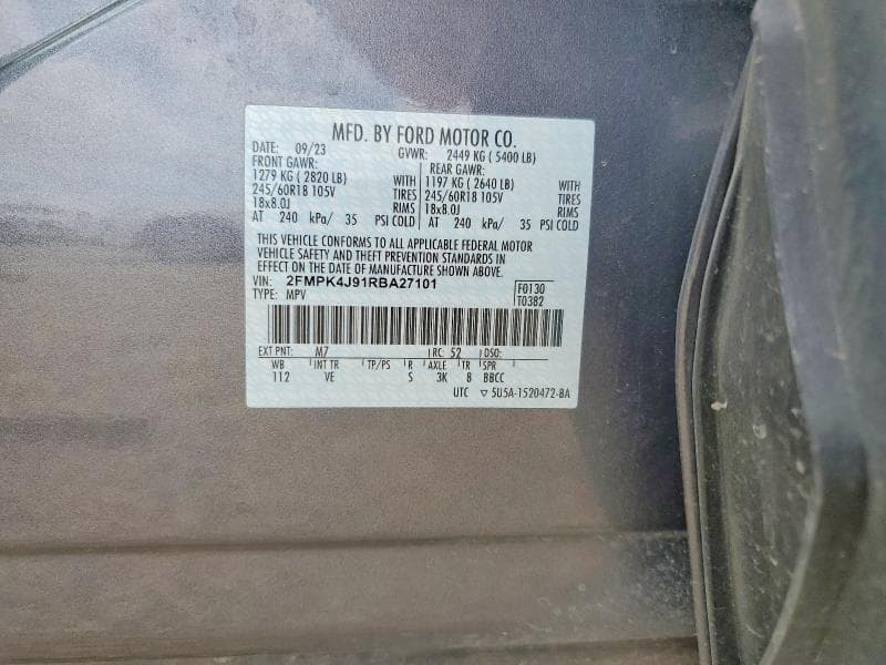 2024 FORD EDGE SEL SEL 12