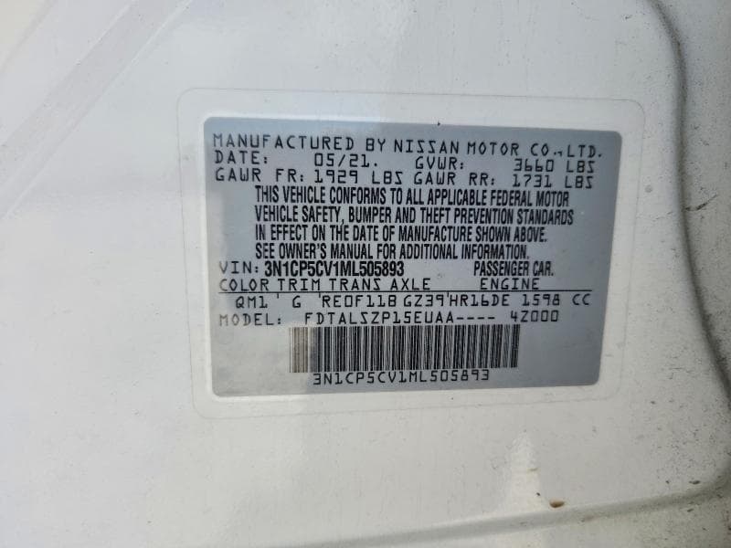2021 NISSAN KICKS SV 12