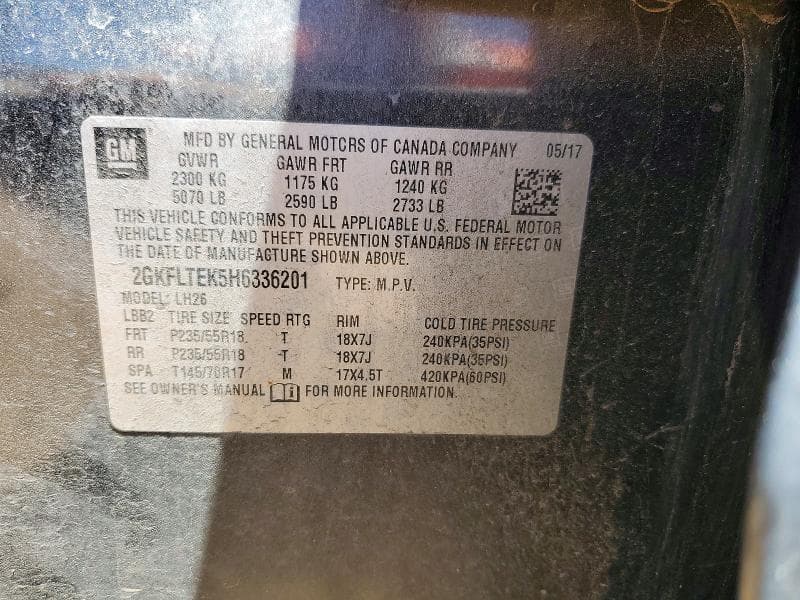 2017 GMC TERRAIN SLE 12