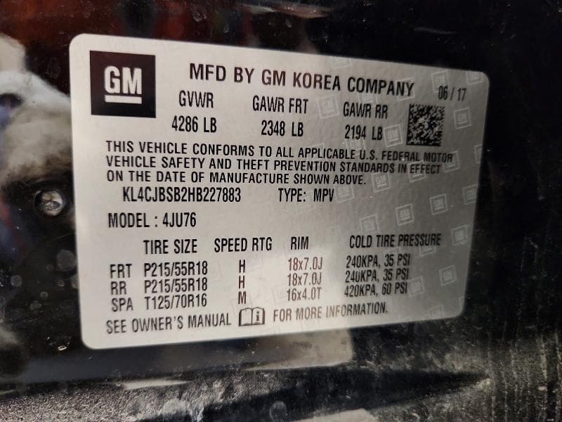 2017 BUICK ENCORE PREFERRED II PREFERRED II 14