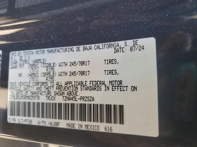 2024 TOYOTA TACOMA SR5 12