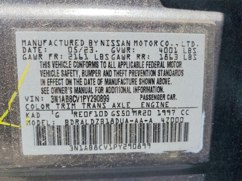 2023 NISSAN SENTRA SV SV 12