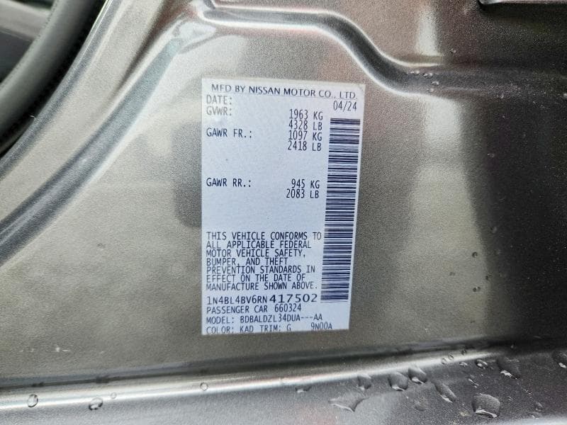 2024 NISSAN ALTIMA S 12