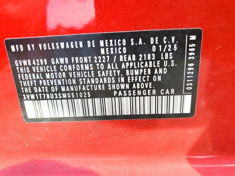 2025 VOLKSWAGEN JETTA GLI AUTOBAHN 12