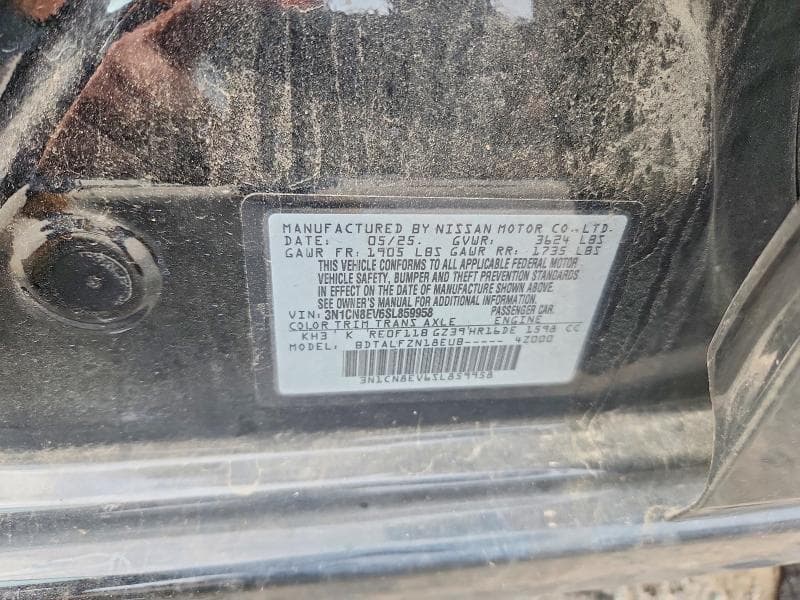 2025 NISSAN VERSA SV 13