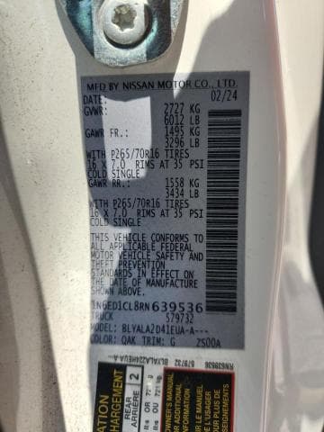 2024 NISSAN FRONTIER S 12