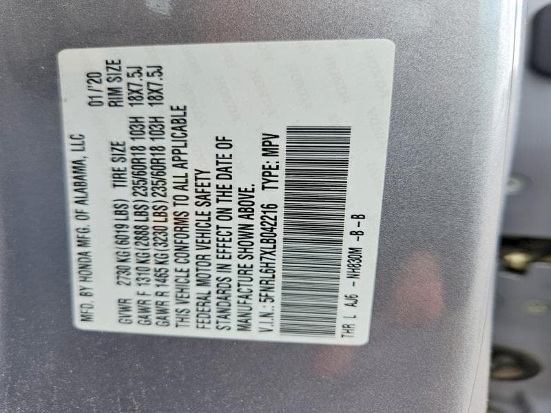 2020 HONDA ODYSSEY EXL 13