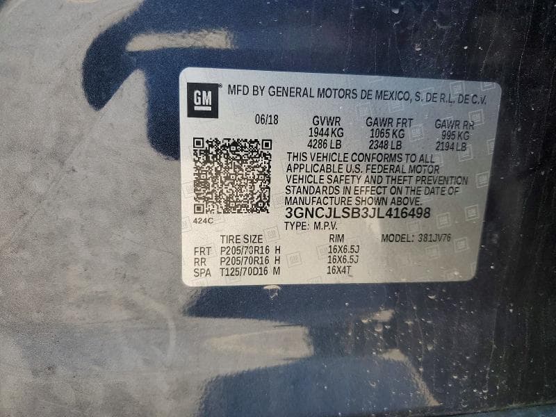 2018 CHEVROLET TRAX 1LT 13