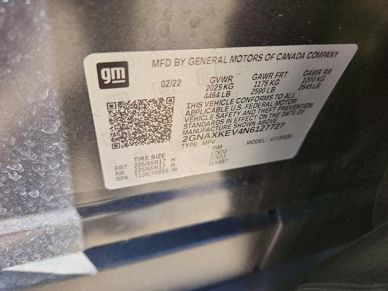 2022 CHEVROLET EQUINOX LT 13