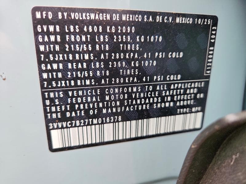 2026 VOLKSWAGEN TAOS SE SE 13