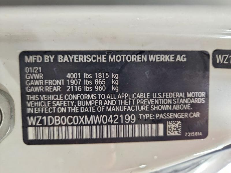 2021 TOYOTA GR SUPRA 3.0 PREMIUM 3.0 PREMIUM 12
