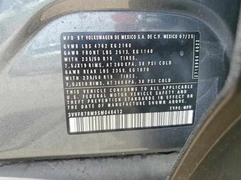 2025 VOLKSWAGEN TIGUAN SE 14