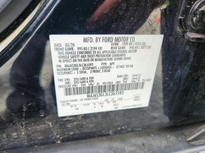 2020 FORD ECOSPORT SE 13