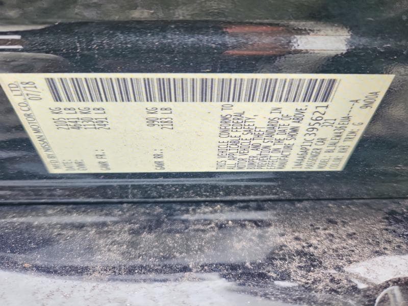 2018 NISSAN MAXIMA 3.5 SL 12