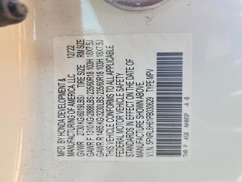 2023 HONDA ODYSSEY EXL 13