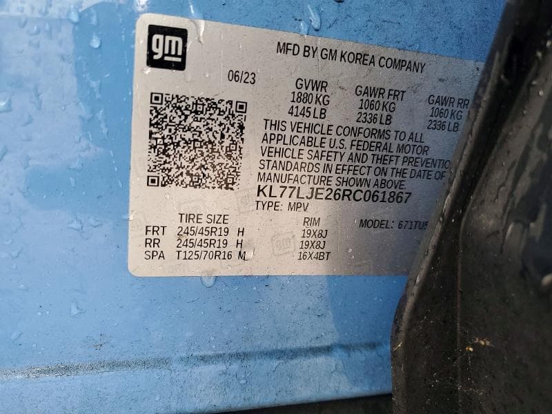 2024 CHEVROLET TRAX 2RS 15