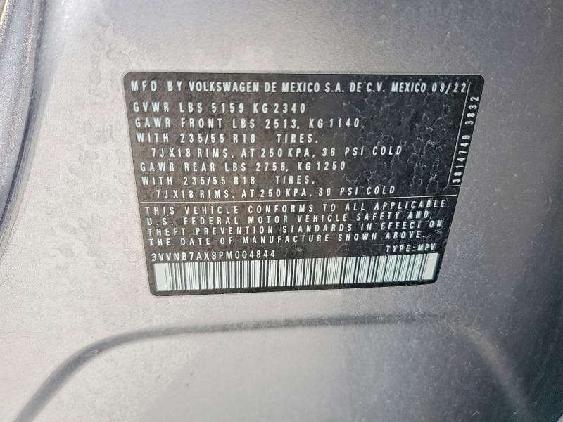 2023 VOLKSWAGEN TIGUAN SE 12