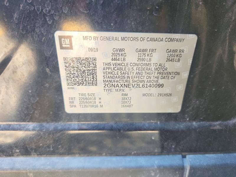 2020 CHEVROLET EQUINOX PREMIER PREMIER 13