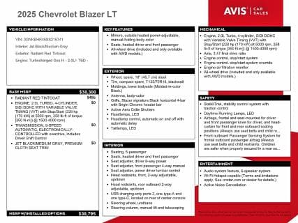 2025 CHEVROLET BLAZER 2LT 13