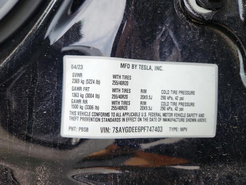2023 TESLA MODEL Y 12