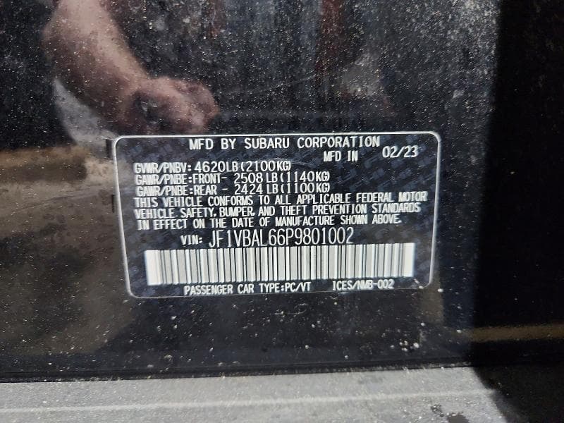 2023 SUBARU WRX LIMITED LIMITED 12