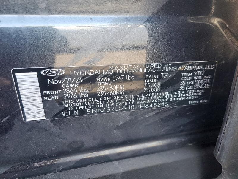 2023 HYUNDAI SANTA FE SEL 13