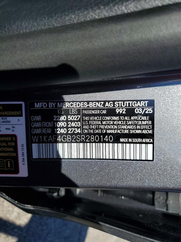 2025 MERCEDES-BENZ C 300 12